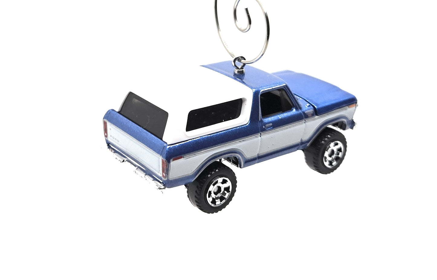 1978 Ford Bronco Blue White Christmas Ornament