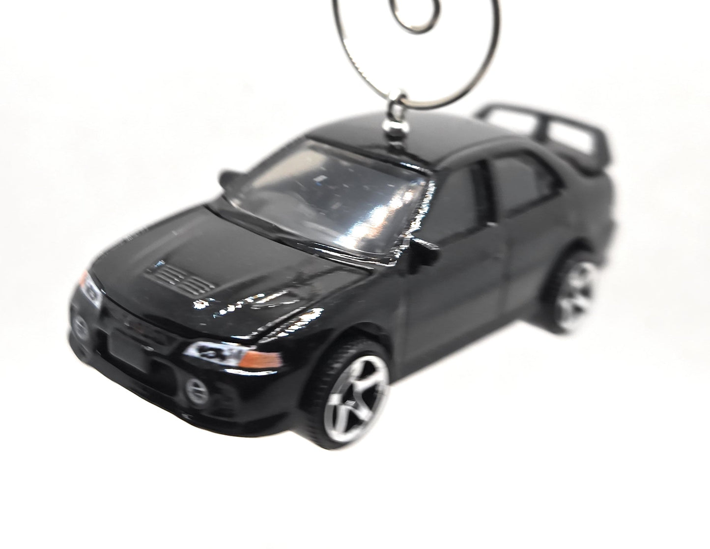 1996 Mitsubishi Lancer Evolution IV Black Christmas Ornament