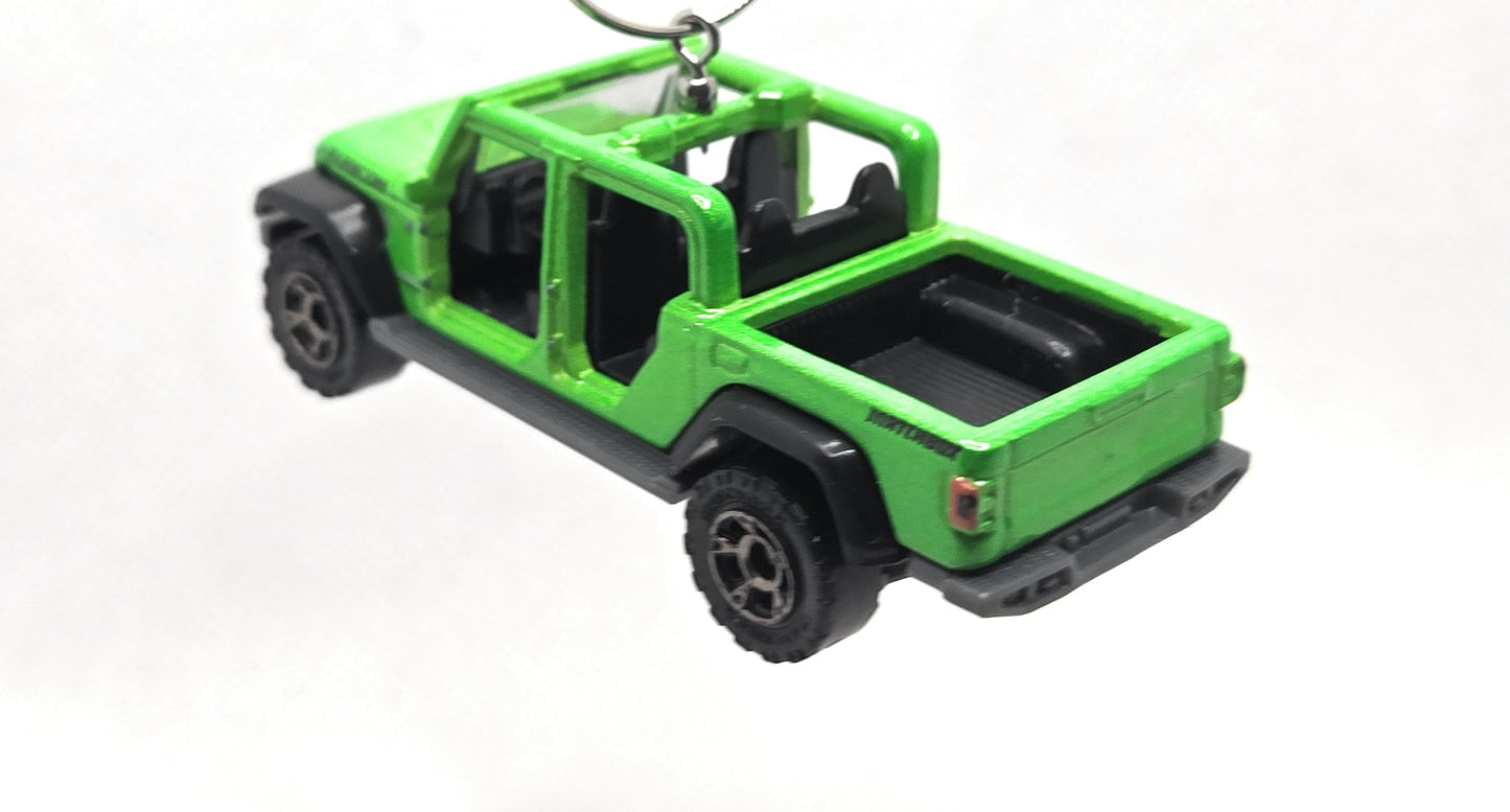 2020 Jeep Gladiator without doors Darker Green Christmas Ornament