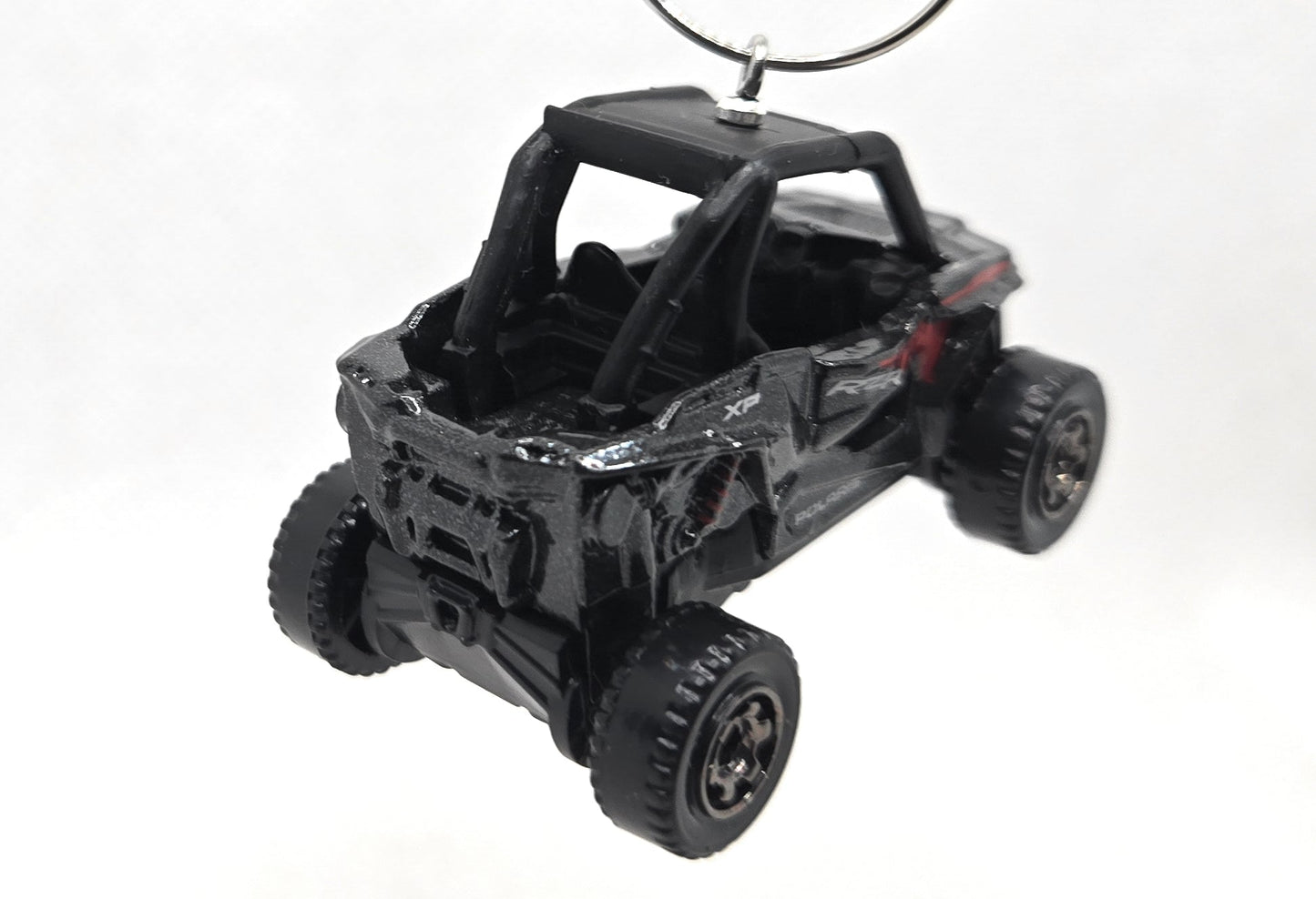 Polaris RZR Black with Red Christmas Ornament