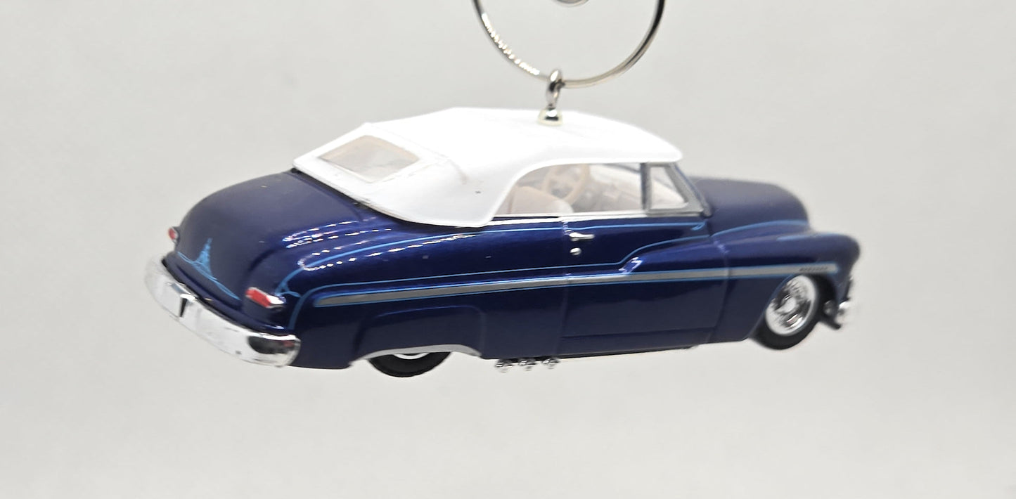 1950 Mercury Eight Blue Christmas Ornament