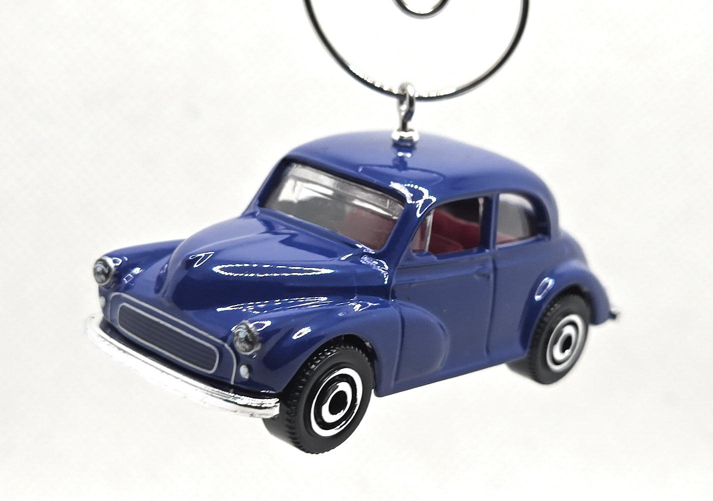 Morris Minor Saloon Blue Christmas Ornament
