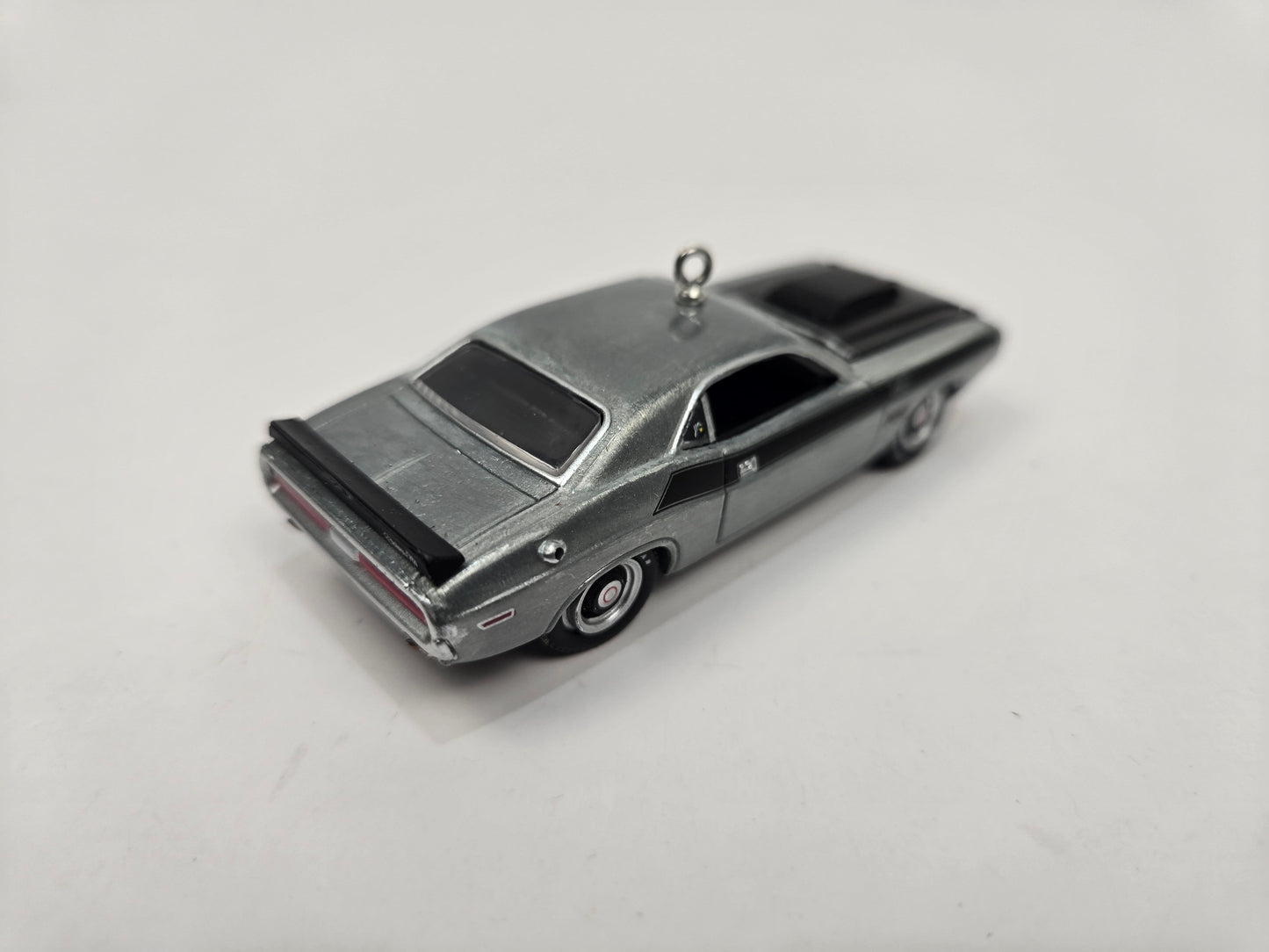 1970 Dodge Challenger TA Silver Christmas Ornament