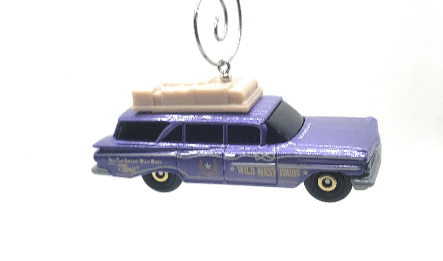 1959 Chevy Station Wagon Purple Christmas Ornament