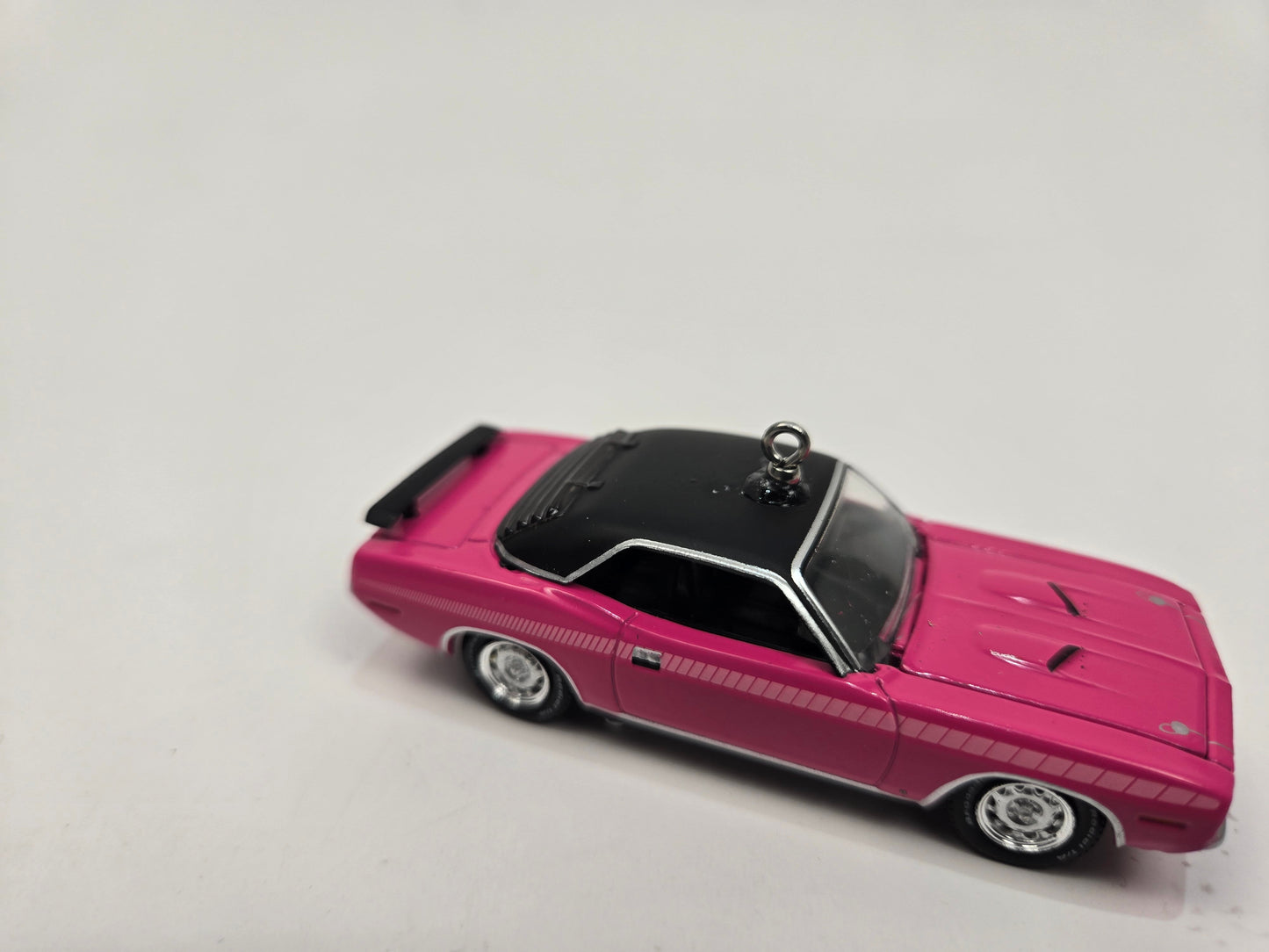 1970 Plymouth Cuda Barracuda Pink Christmas Ornament
