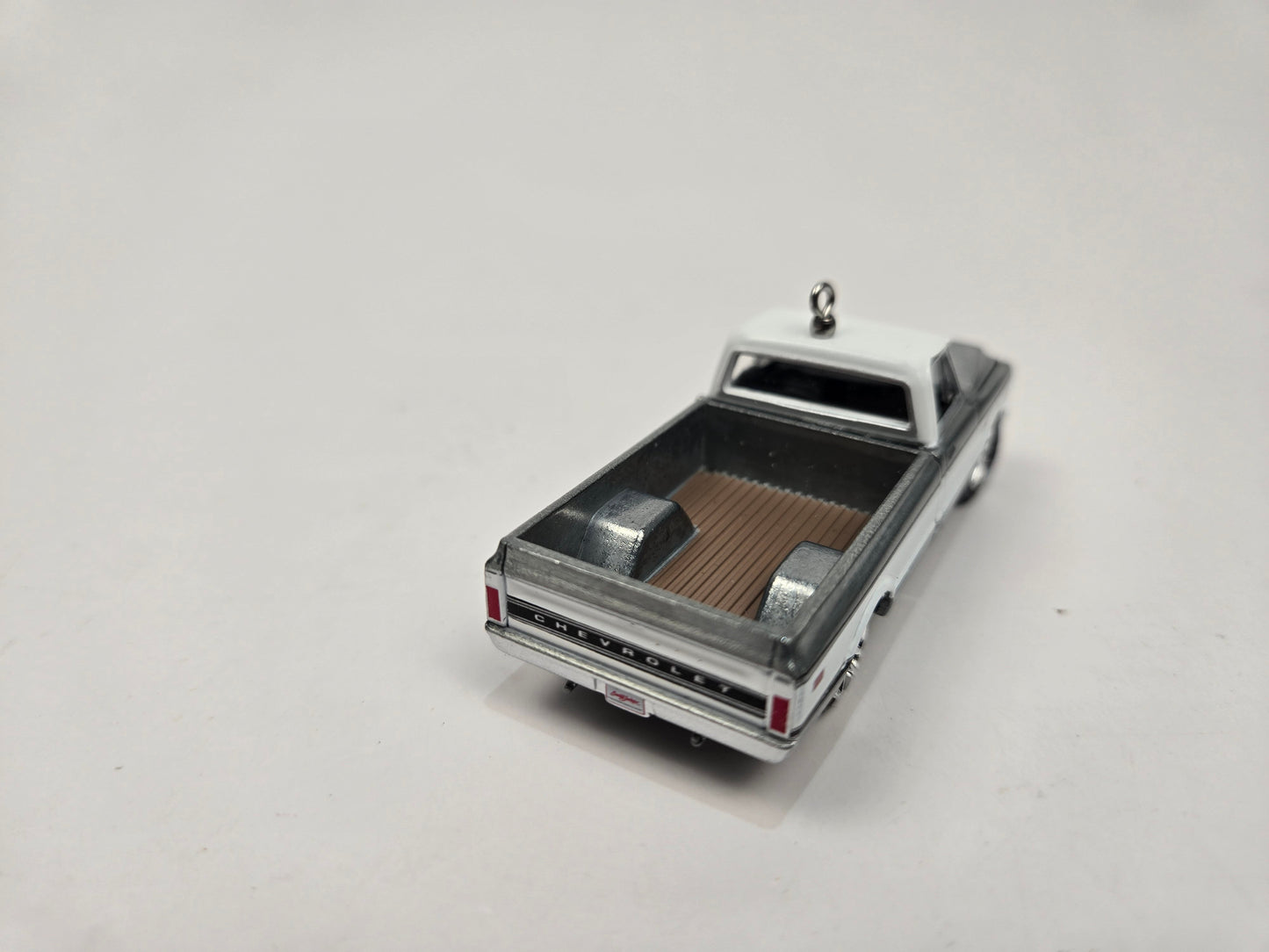 1971 Chevy C10 Super Cheyenne Truck Silver Christmas Ornament