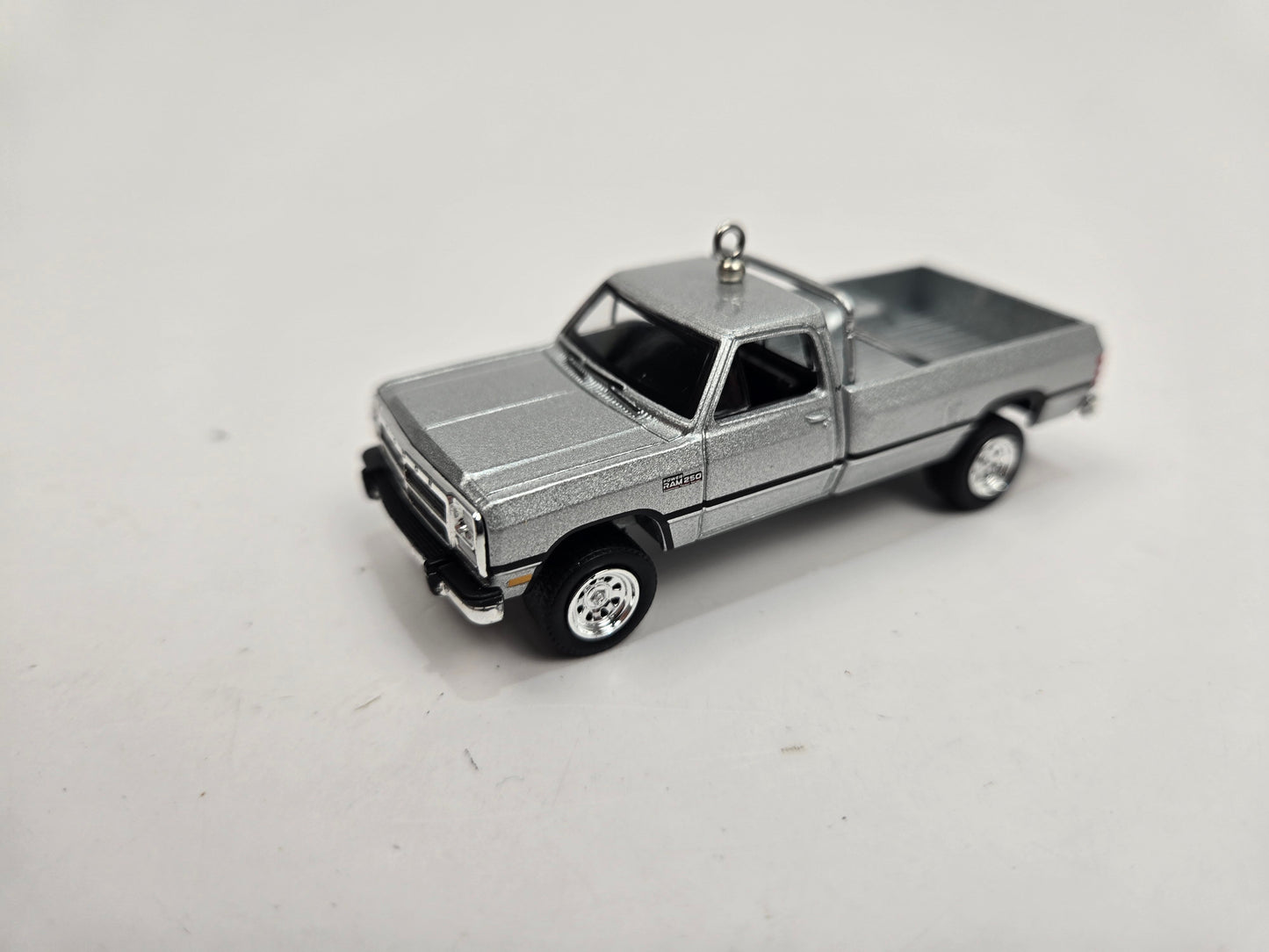 1992 Dodge Ram D250 Power Ram Silver Christmas Ornament
