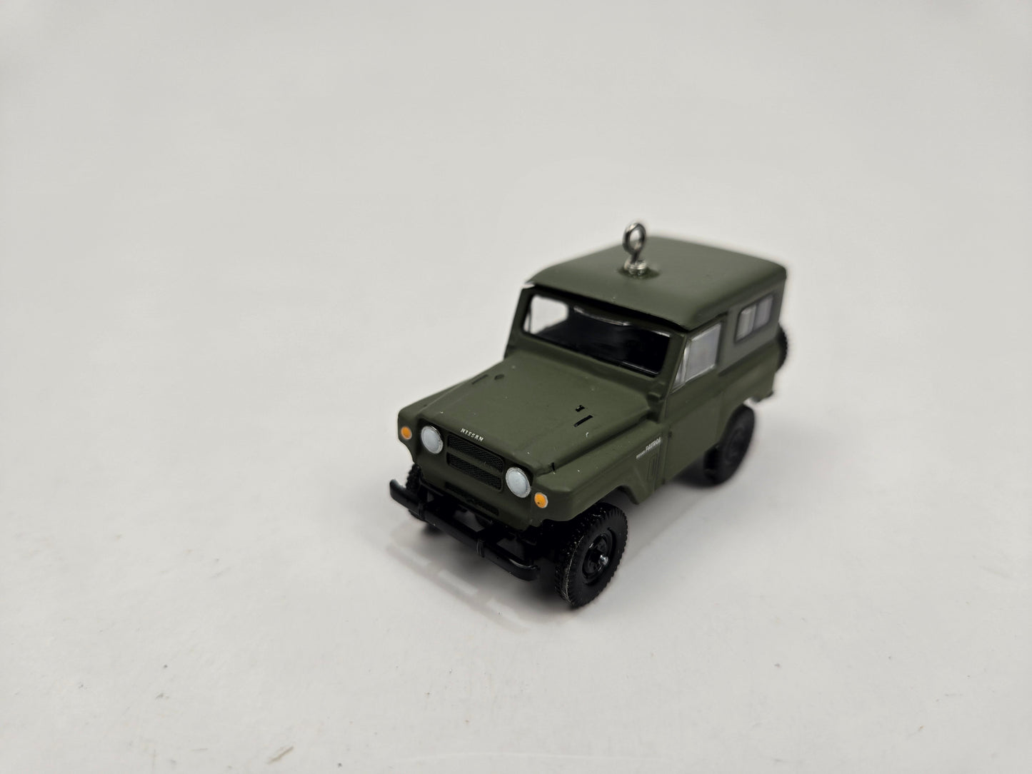 1962 Nissan Patrol Army Green Christmas Ornament