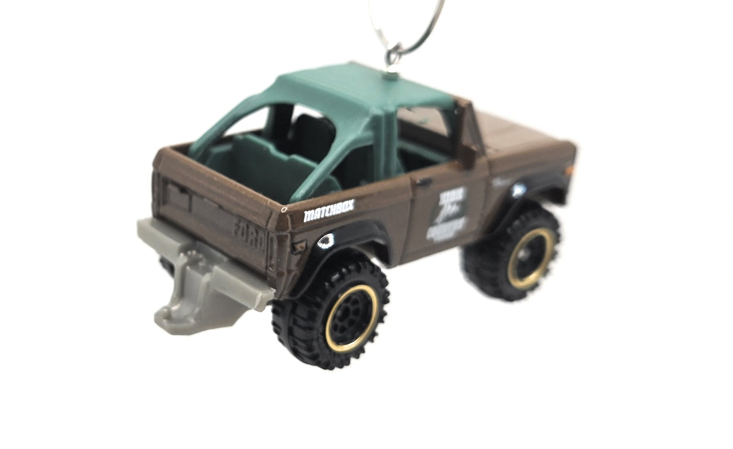 1972 Ford Bronco 4x4 Brown Christmas Ornament