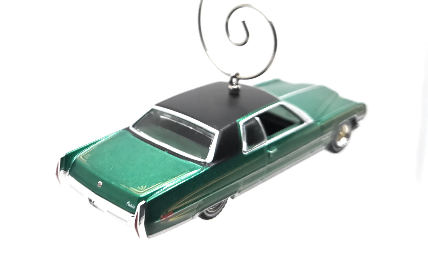 1971 Cadillac Coupe Deville Green Christmas Ornament
