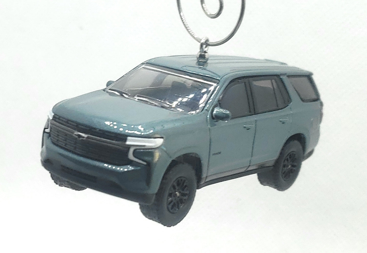 2023 Chevy Tahoe RST Blue Gray Christmas Ornament