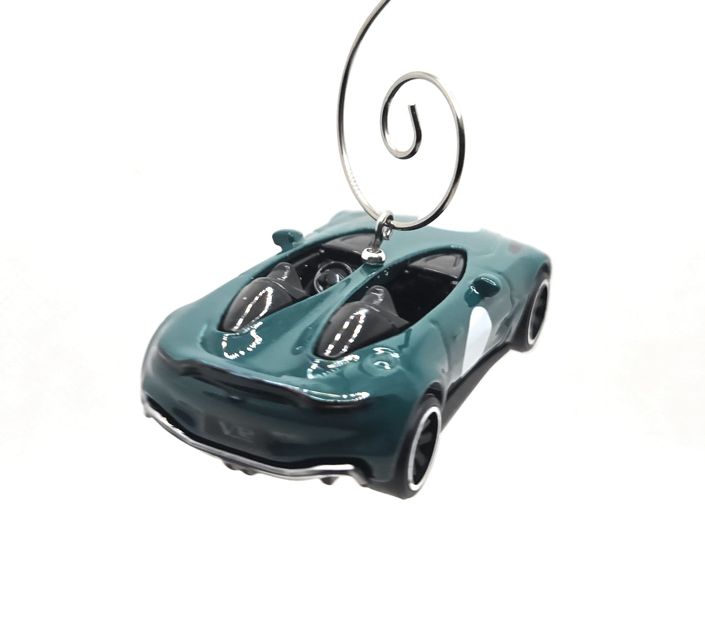 Aston Martin V12 Speedster Green Christmas Ornament