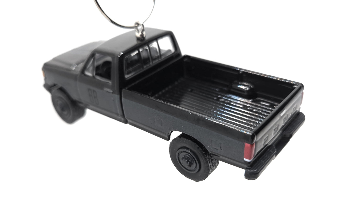 1990 Ford F-150 XL Pickup Truck Black Christmas Ornament
