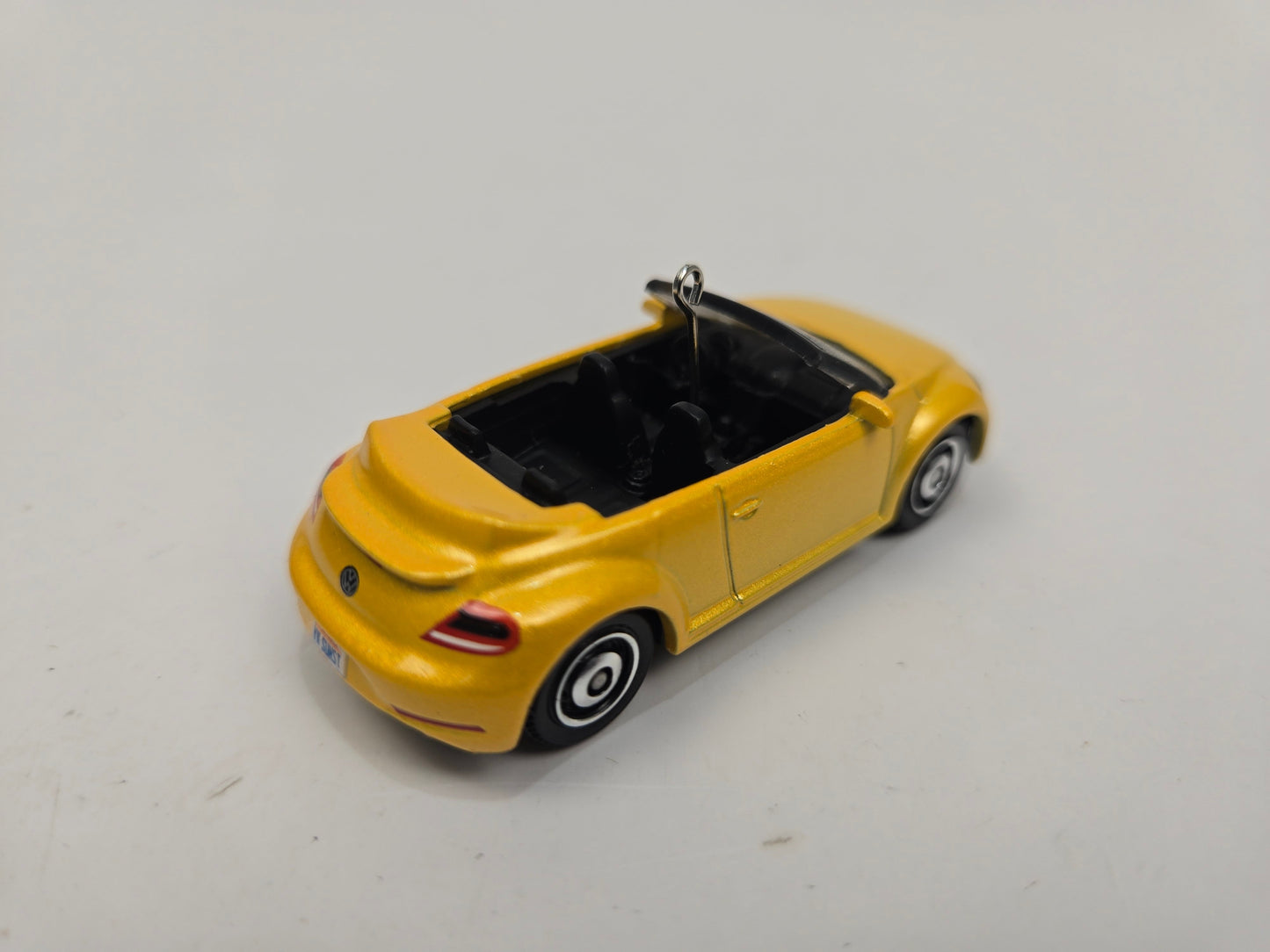 2019 Volkswagen Beetle Convertible Yellow Christmas Ornament