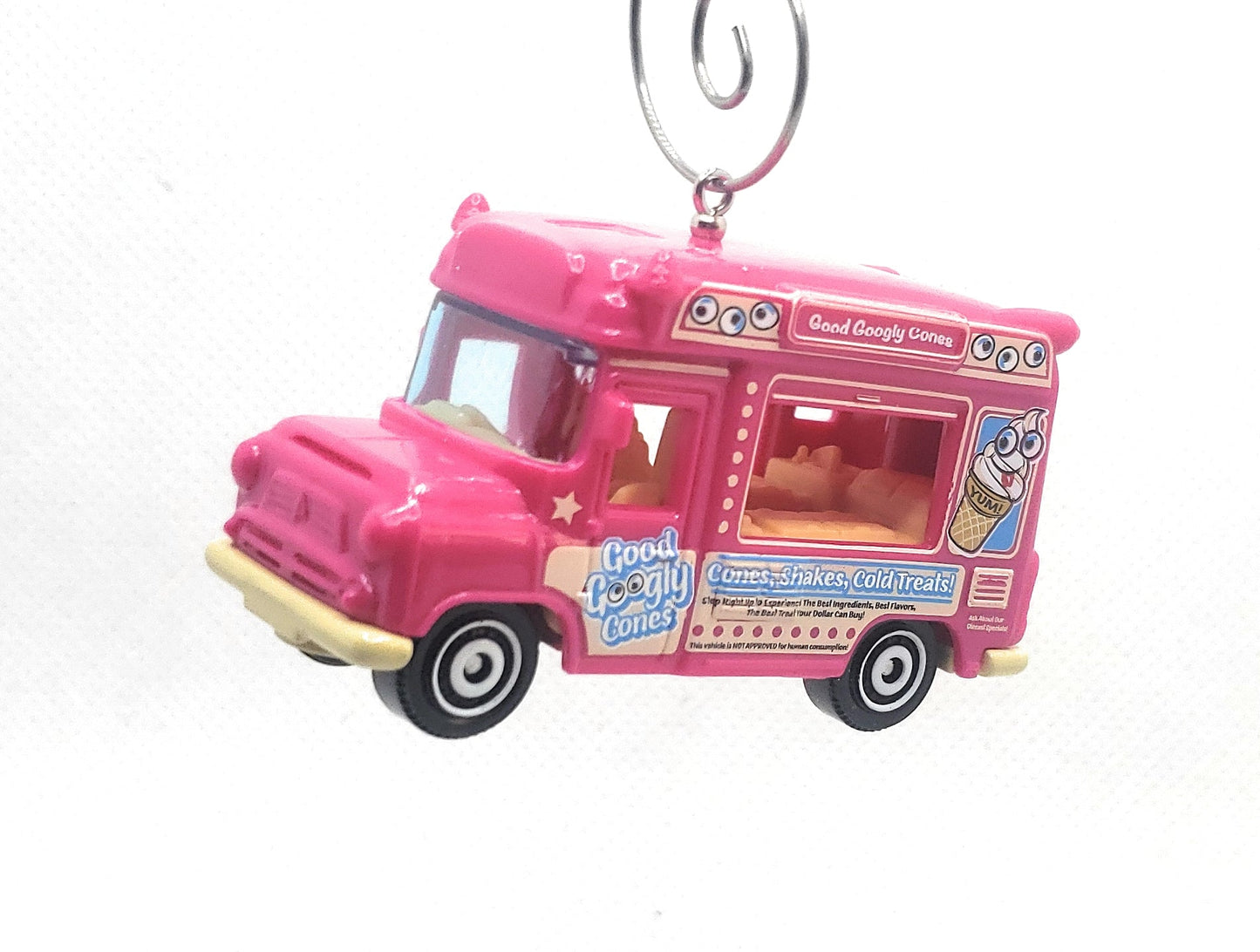 Ice Cream Truck Pink Christmas Ornament
