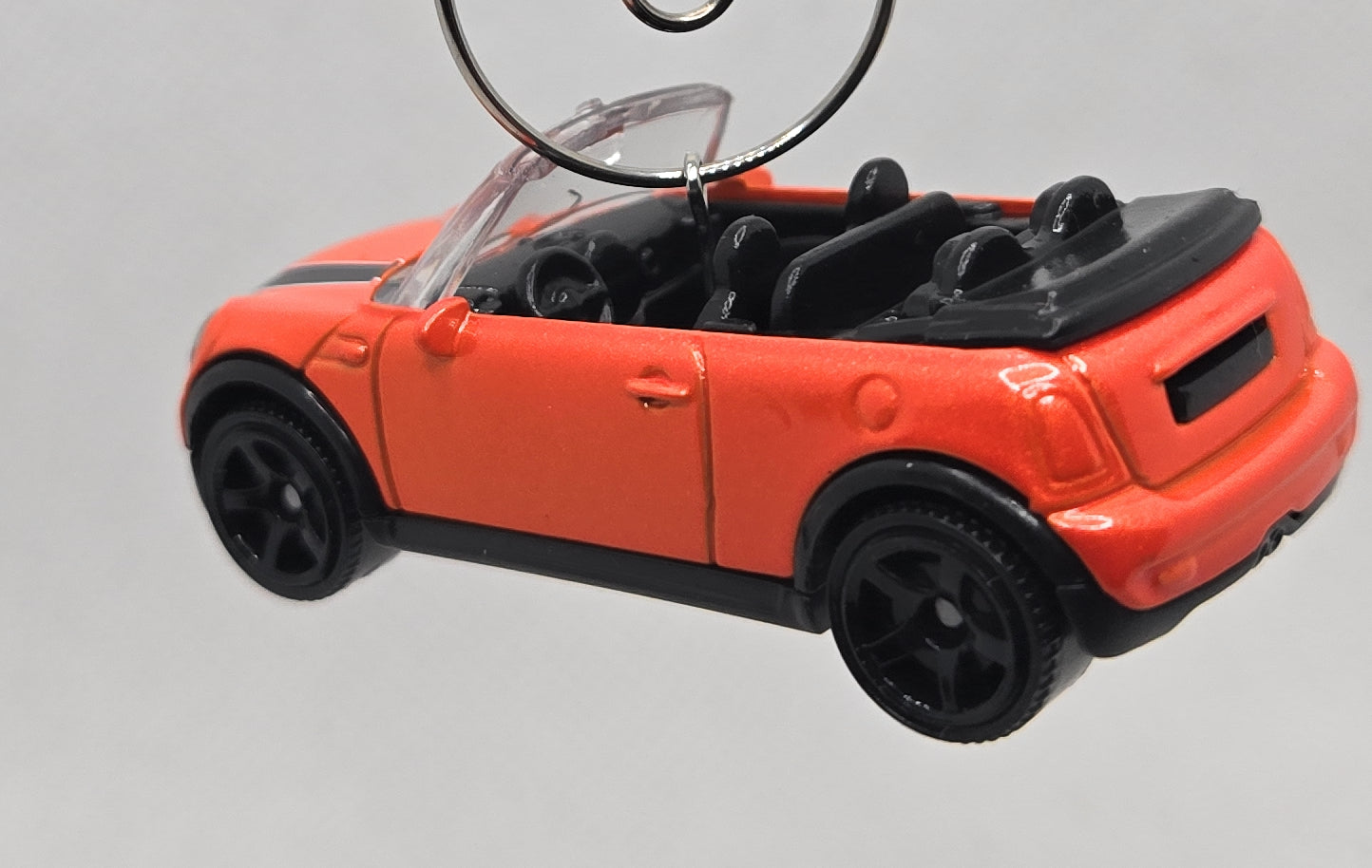 2010 Mini Cooper S Cabrio Convertible Orange Christmas Ornament