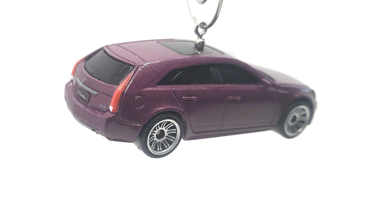 Christmas Ornament Xmas for Cadillac CTS Wagon Purple
