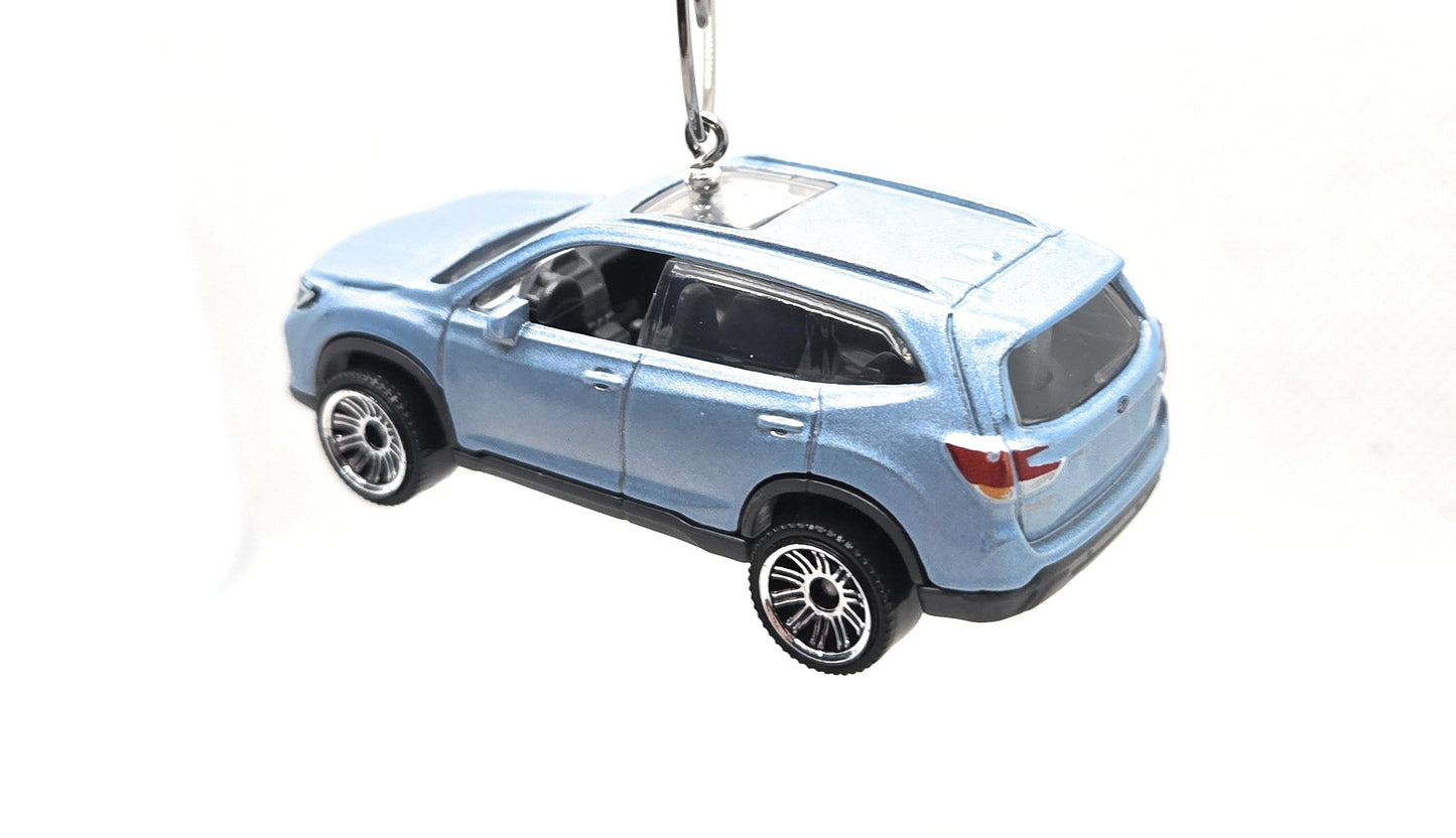 2019 Subaru Forester Blue Christmas Ornament