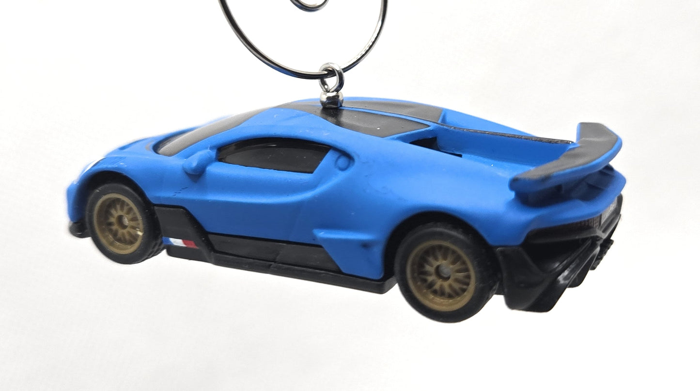 2018 Bugatti Divo Blue Christmas Ornament