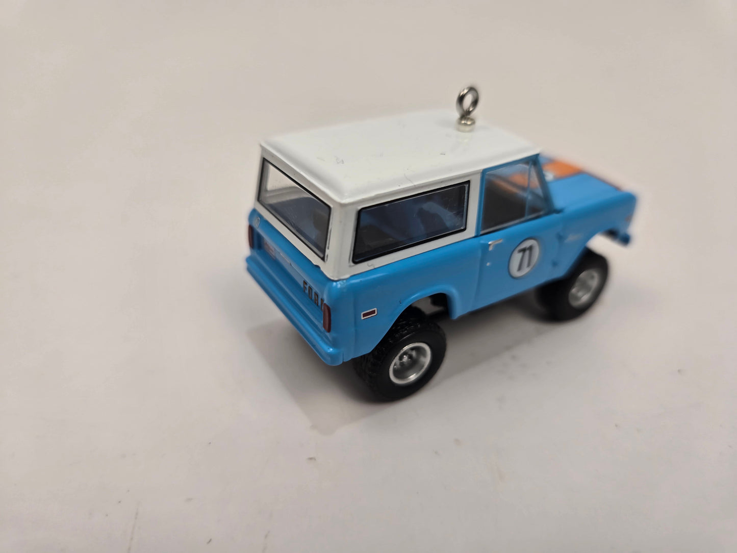 1971 Ford Bronco Blue #71 Christmas Ornament