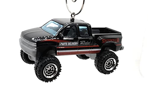 Christmas Ornament for 1999 Chevy Silverado 4x4 Skyjacker Black