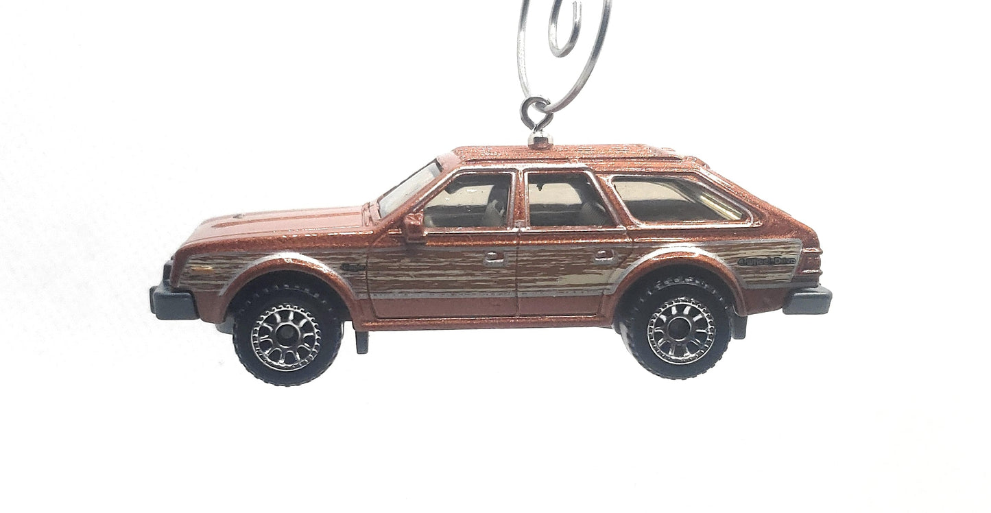 1980 AMC Eagle Station Wagon Red Christmas Ornament
