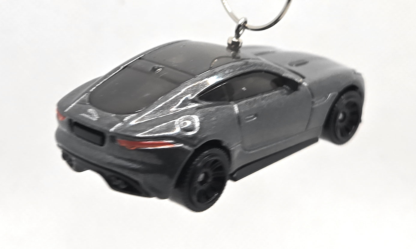 2015 Jaguar F-type Coupe Gray Christmas Ornament
