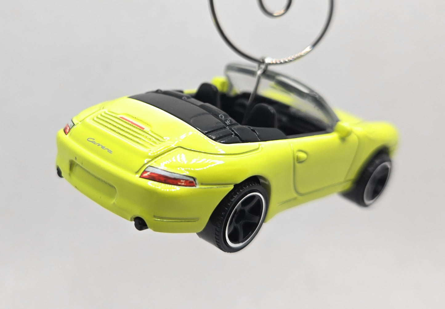 Porsche 911 Carrera Cabriolet Yellow Christmas Ornament