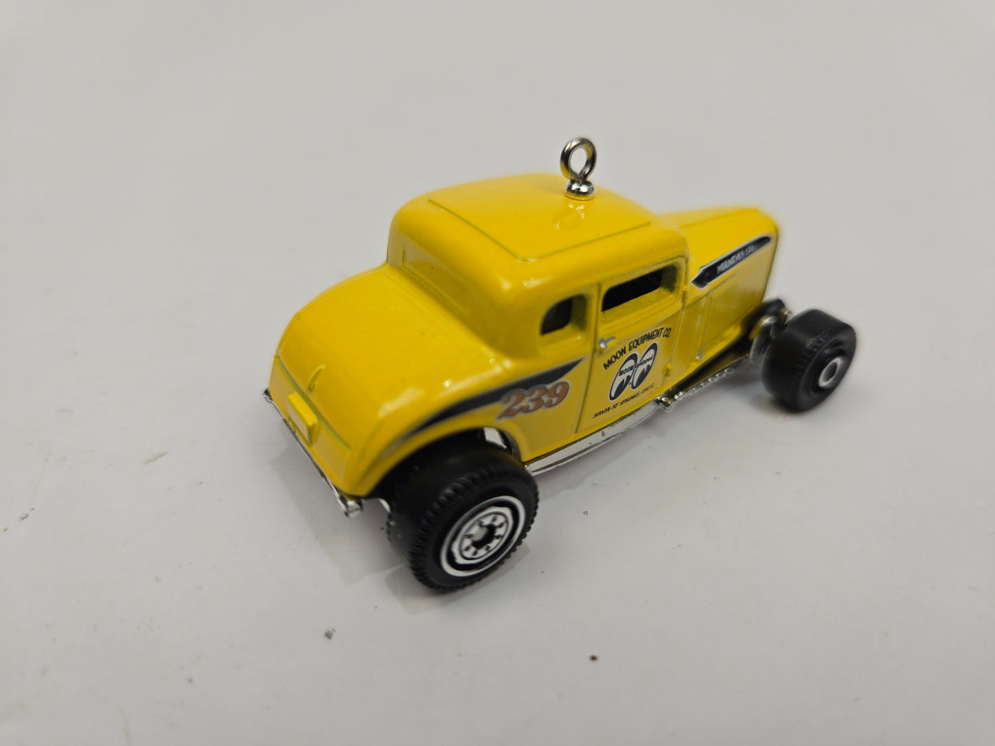 1932 Ford Coupe Model B Yellow Christmas Ornament