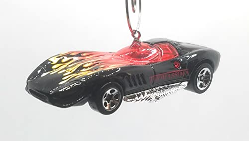 Thomassima III Black Red Yellow Flames Christmas Ornament