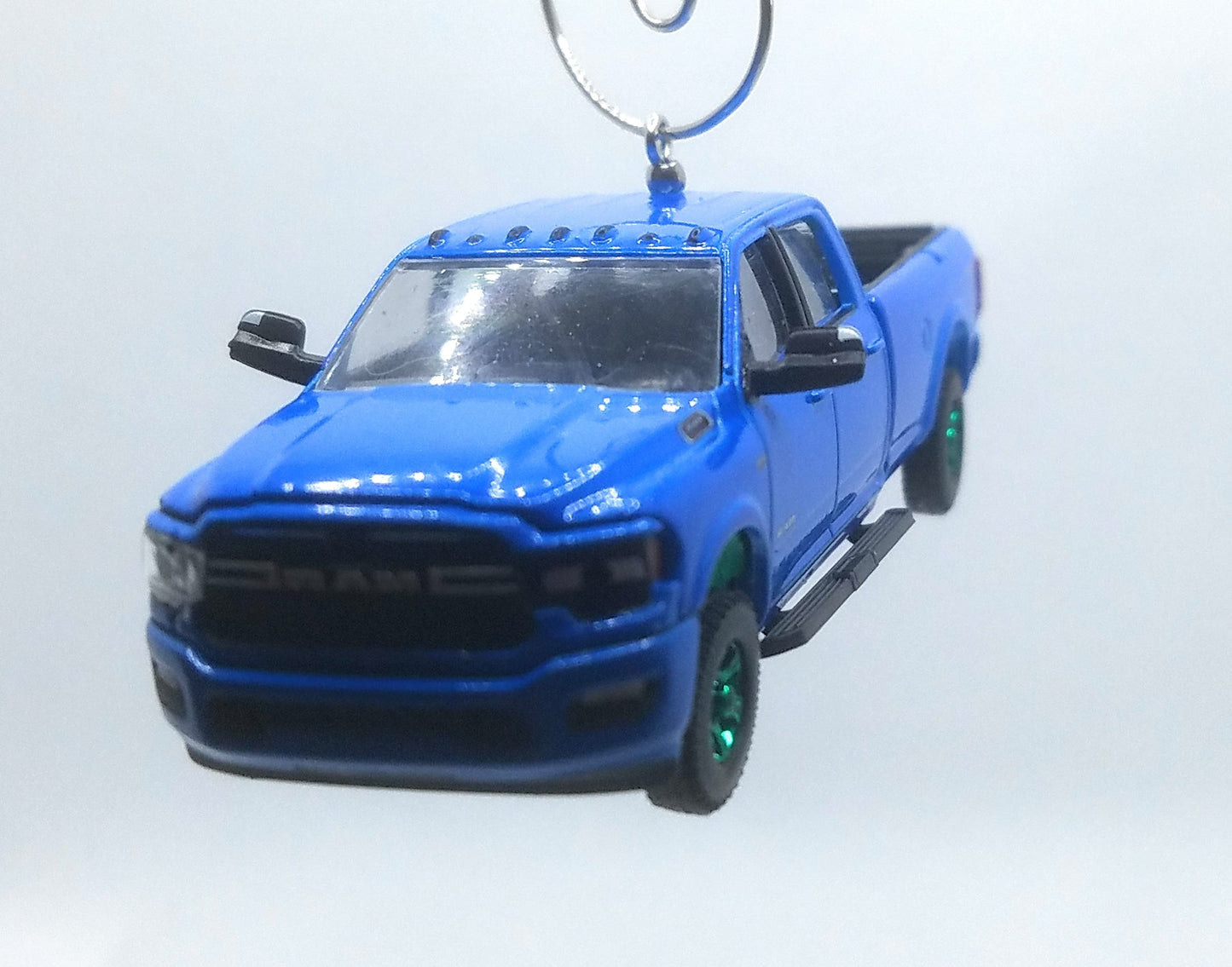 2021 Ram 3500 Big Horn Sport Truck 4x4 Blue/Green Rims Ltd Ed Christmas Ornament