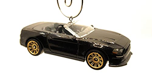 2018 Ford Mustang Convertible Black Christmas Ornament