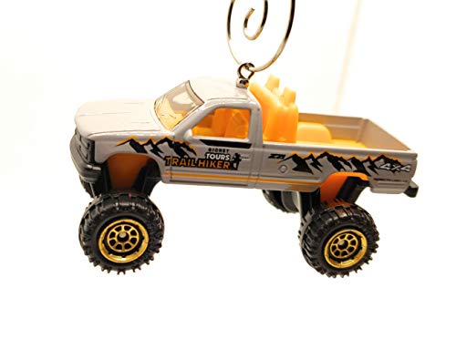 Chevy K1500 K15 Truck Gray Christmas Ornament