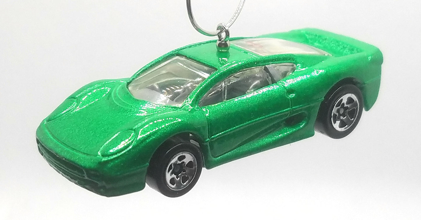 Jaguar XJ220 Green Christmas Ornament