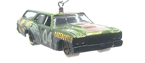 1970 Chevy Chevelle SS Wagon Green Brown Stripe Christmas Ornament
