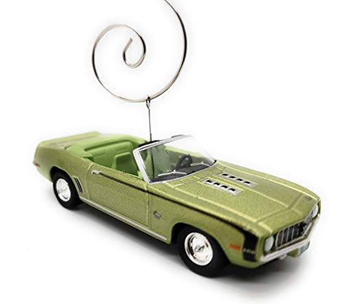1969 Chevy Camaro SS Car Custom Diecast Green Christmas Ornament