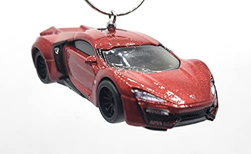W Motors Lykan Hypersport Red Christmas Ornament