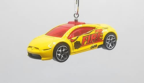 Mitsubishi Eclipse Concept Yellow Fire Dept Christmas Ornament
