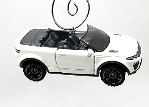 Land Rover Range Rover Evoque Convertible White Christmas Ornament