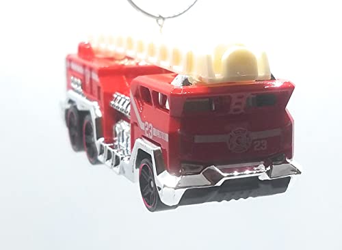 Fire Truck with Ladder Red Christmas Ornament