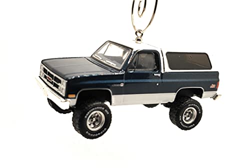 1987 for GMC Jimmy Blue White Christmas Ornament