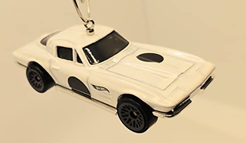1964 Chevy Corvette Sting Ray White Christmas Ornament