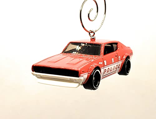 for Nissan Skyline 2000 GT-R Police Red Christmas Ornament