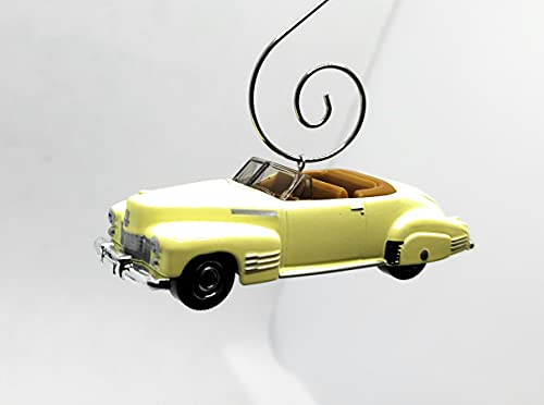 1941 Cadillac Series 62 Convertible Coupe Yellow Christmas Ornament