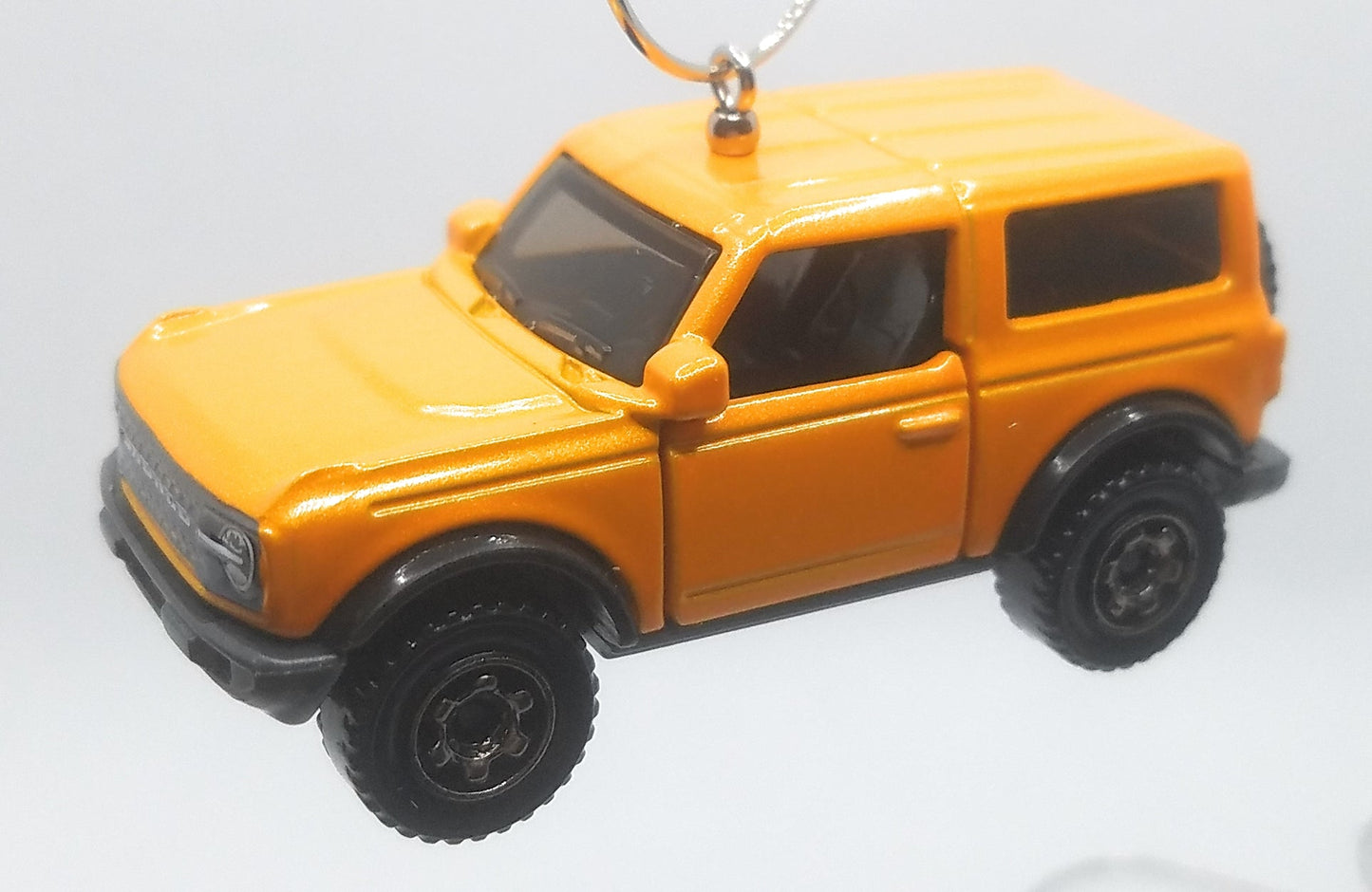 2021 Ford Bronco Orangish Yellow Christmas Ornament