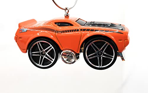 1970 Plymouth Barracuda Tooned Orange Christmas Ornament