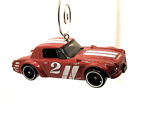 for Datsun Fairlady 2000 Red w Stripe Christmas Ornament