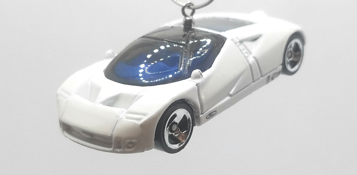 Ford GT-90 White Christmas Ornament