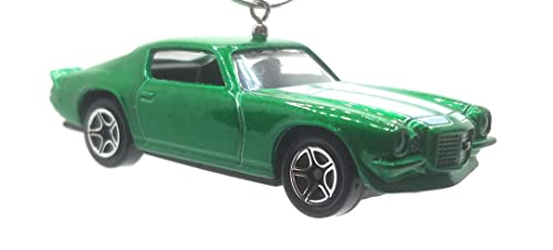 1971 Chevy Camaro Z-28 Green White Stripe Christmas Ornament