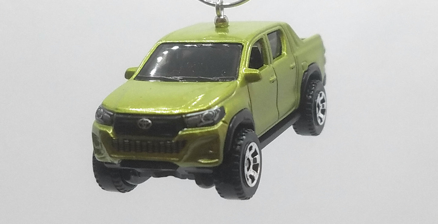 2018 Toyota Hilux Olive Green Christmas Ornament